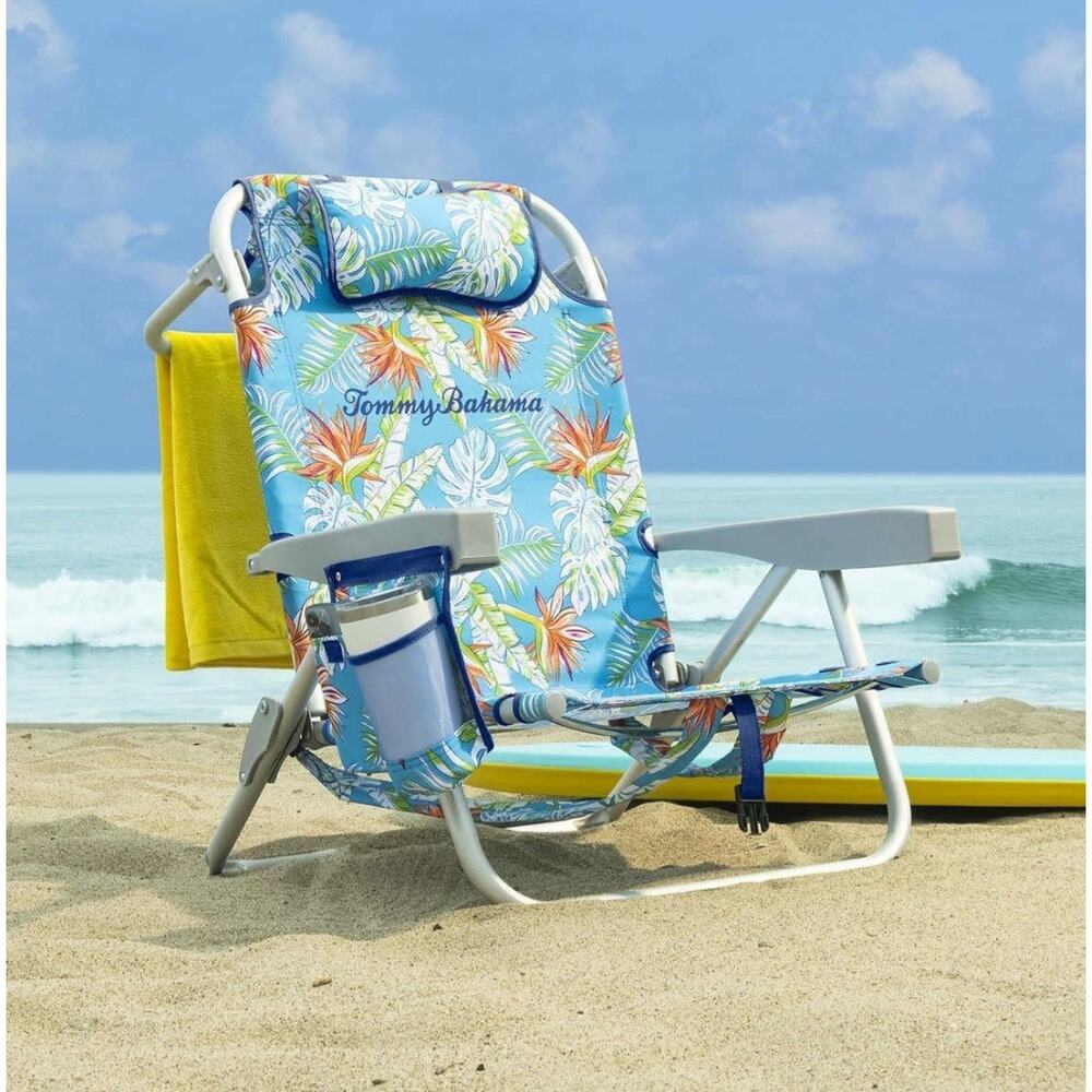 Tommy Bahama Backpack Beach Chair Floral Brand New